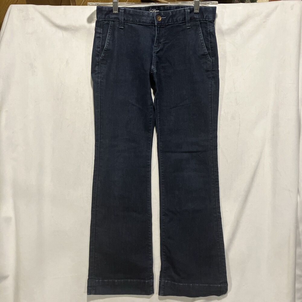 LOFT Women's Denim Curvy Trouser, Blue Jeans, Wide Leg, Says Size 2, but bigger.